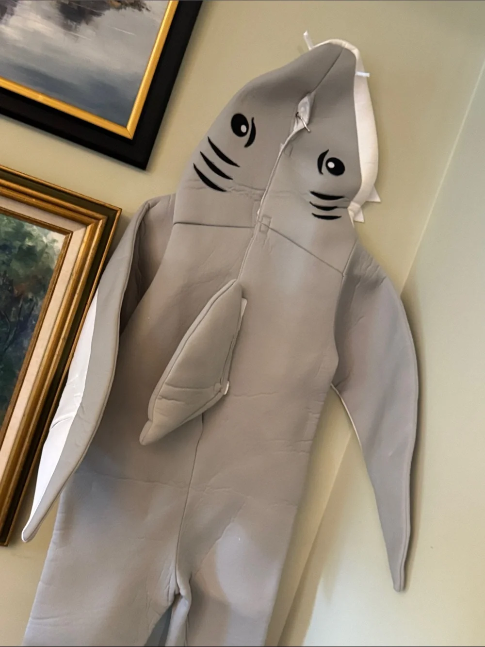 Kids Gray Great White Shark Halloween Costume Sea Life Ocean 4-6 yrs S/M